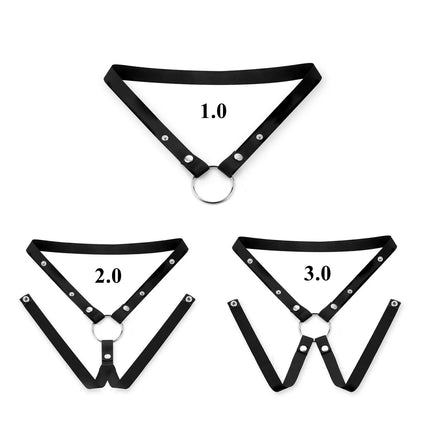 Chastity Cage Anti-off Device Elastic Band Chastity Belt for Male Auxiliary Belt Adjustable Underwear Rope Scrotum Ring SissyToy