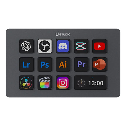 Ulanzi D200H Deck Dock Streaming Controller 7-in-1 One-Tap Creative Hub Customizable Stylish Desk Intelligent Lighting Control