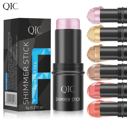 QIC Multi-Functional Contour Stick - Highlighter, Blush & Concealer, Create 3D Facial Contours Cream Makeup Beginner-Friendly