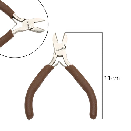 Mini Precision Pliers for Jewelry Making & Watch Repair - Ultra Fine Tip Craft Pliers with Spring Handle Ideal for Detailed DIY