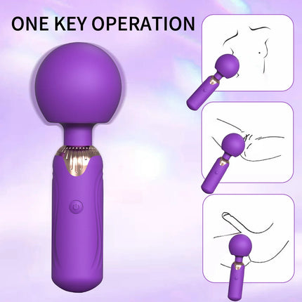 FF new women's masturbator strong head AV vibrator female multi frequency vibrator small massage stick adult female utensil