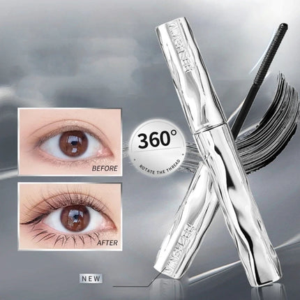Iron Wand Mascara,Metal Mascara Wand, Curling Metal Rods Mascaras Black, Waterproof Natural Length Slender Building