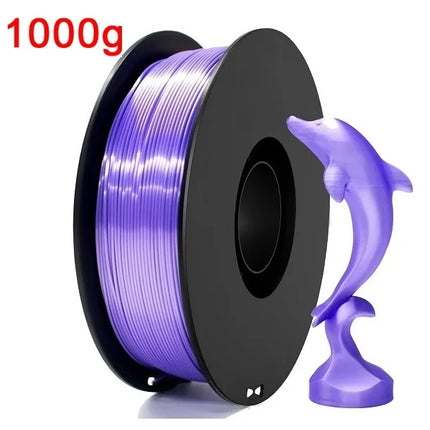 Silk Filament PLA 1.75mm 1kg/500g/250g 3D Printer Filament For Printing Toys Shiny Smooth PLA+ Gold Silver Red Blue High Speed