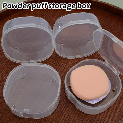 1/10pcs Transparent Square Plastic Boxes Makeup Powder Puff Air Cushion Storage Case Jewelry Diamond Packaging Organize Holder