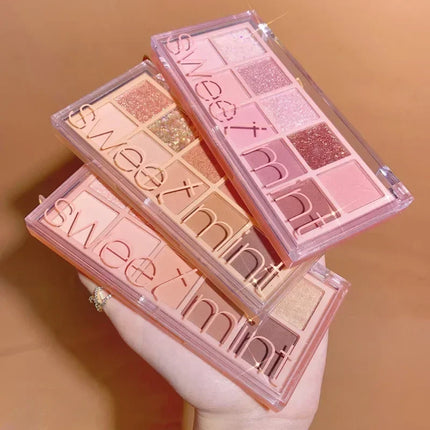 10 Colors Eye Shadow Palette Glitter Pearly Eyeshadow Nude Shiny Long Lasting Waterproof Charming Eyes Make Up Palette Cosmetics