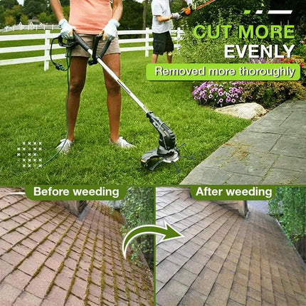 Heavy Duty Weed Brush Steel Wire Head Universal Grass Trimmer Accessory for Moss Weed Removal Outdoor Garden Yard Work