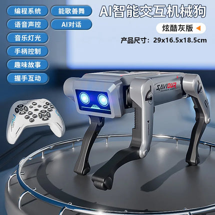Intelligent AI remote control machine dog voice dialogue APP remote control programming singing and dancing children's toys