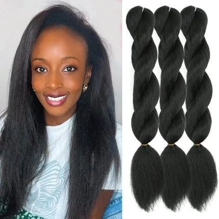Vixen Braid Hair 26inch/60g Jumbo Hair Braids Extensions Synthetic Brown Black Color Vixen Braiding Hair For Women 1/2/3 pcs