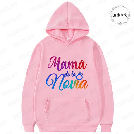 Women's Bachelorette Sweatshirts: Spanish Girls Single Farewell Pullover Hoodies, Future Bride & Bridesmaid for Bridal Shower