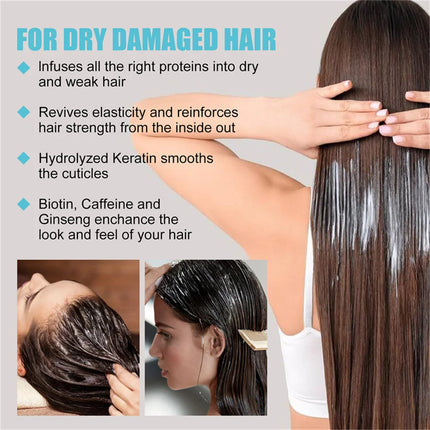 Magical Keratin Hair Mask 5 Seconds Repair Damaged Frizzy Hair Soft Smooth Shiny Nutrition Deep Moisturize Nourishing Hair Care