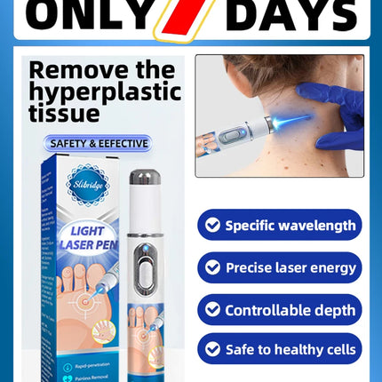 Wart removal pen, skin tag removal pen, suitable for use on the face, neck, hands, and feet.