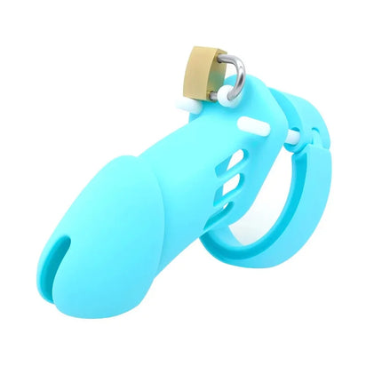 Plastic Urethra Chastity Lock with 5 Snap Ring Penis Bondage Adult Men's Chastity Cage Cock Restriction BDSM Abstainer Sextoys