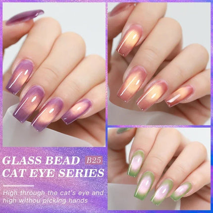 15ml blueberry Cat Eye Magnetic Gel Nail Polish Vernis Semi Permanent Cyan Fruit Gel Polish For Salon Manicure Varnish