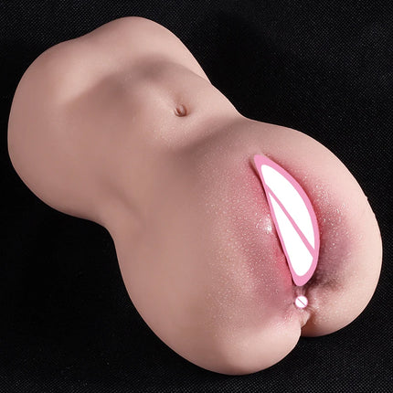 Realistic Vagina Masturbation Cup Uterus Blowjob 3D Artificial Vaginal for Men Dual Channel Anal Sextoys Pocket Pussy Sex Shop