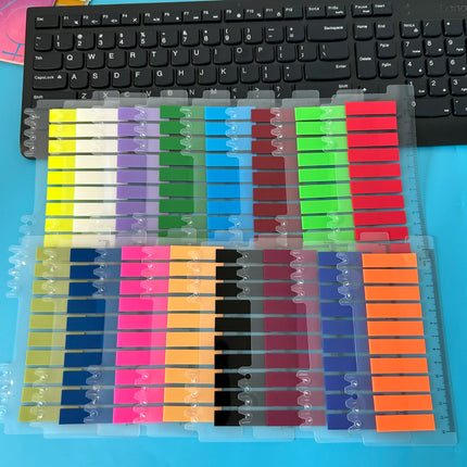 200-3200PCS Clear Sticky Notes Self-Adhesive Colorful Memo Pads for Office School Book Annotation Index Tabs Stationery