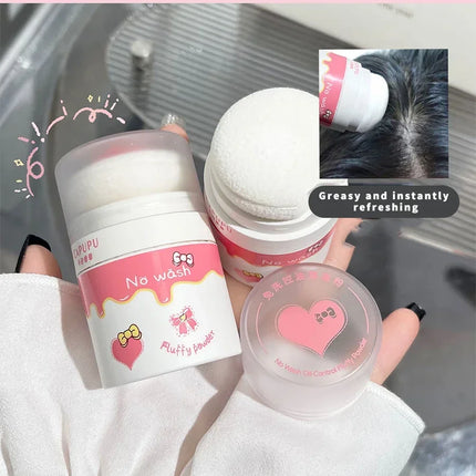 Hair mark powder cosmetic filling reissue artifact fluffy powder lazy powder powder control oil non-washing powder girl