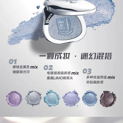 LEEMEMBER DreamCore Series Multi-purpose Cream Eyeshadow Highlighter Glitter Brightening Powder contour palette