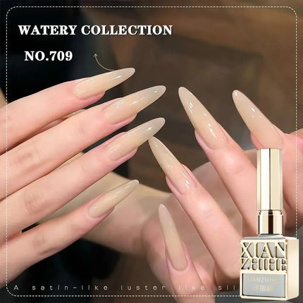 Autumn Winter Chocolate Brown Nail Polish Gel Maillard Caramel Color Gel Nail Supplies for Professional Nail Art DIY Nail Salon