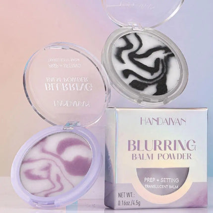 HANDAIYAN Light Mist Water Resistant Oil Control Brightening Complexion Matte Concealer Setting Powder with Powder Puff Makeup