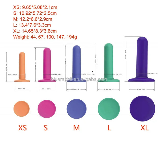 GOFLYING Silicone Dilators for Women Pelvic Floor Muscle Trainers Wholesale 5-Piece Silicone Vaginal Dilator Sets