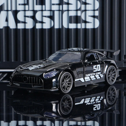 AMG Diecast  Car Model, Alloy Sports Car Decor, 10.6cm Black Collectible Vehicle, Premium Desktop Ornament for Car Enthusiasts