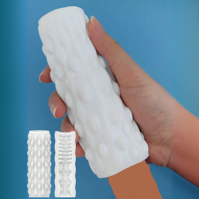 Male Masturbation Penis Pleasure Airplane Cup Device Soft White Pocket Vaginal Sleeve Training 18 Adult Pornographic A Sex Toys