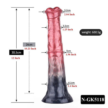 NNSX Silicone Horse Dildo Long Penis Anal Plug Huge Knot G-spot Vaginal Stimulator with Suction Cup Adult Sex toy for Women Men