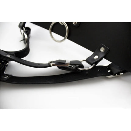 Leather Strap on Bdsm Bondage AV Vibrator Magic Wand Holder Belt Attachment Accessory fits Hitachi