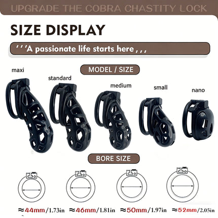 Chastity Lock Viper Chastity Lock  5.0 Sex Toys SM Products Lover's Festival Sexual Abuse Bondage Chastity Cage Sexual Rest