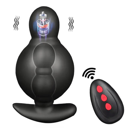 Inflatable Big Anal Plug Vibrator Butt Plug Dildo Sexy Toy Dual Motor Male Prostate Massager for Men BDSM Toys Adult Toys SexToy