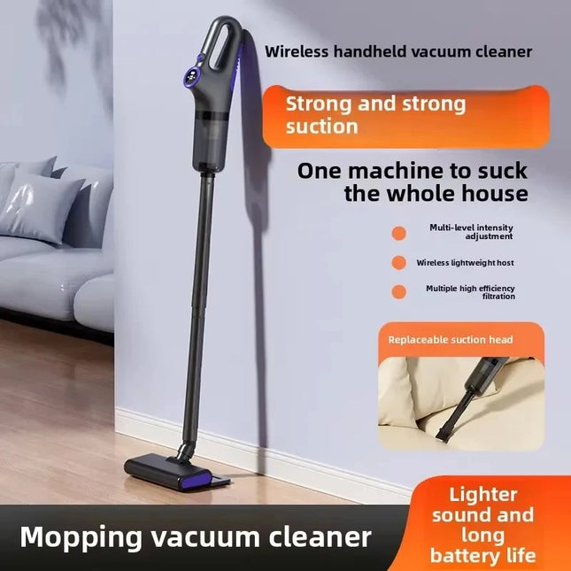 Hot-selling wireless car and home vacuum cleaner, long-lasting battery life and powerful suction, LED screen display,
