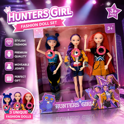 2026 Hot Music Style Demonic Group Anime Figure Rumi Mira Zoey Action Figure Cosplay Doll Cute Gift for Kids Birthday Gifts