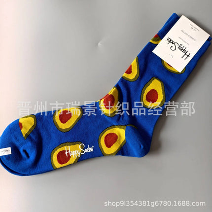 High Quality Fashionable Men's Mid-Calf Cotton Socks HappySocks New Arrival Suitable for All Seasons Swedish Design