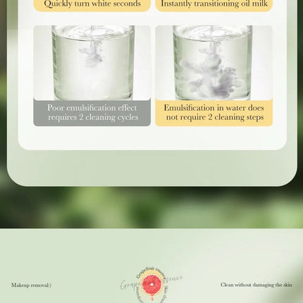 Quickly Dissolve SADOER Grapefruit Makeup Remover Stubborn Makeup Deep Cleaning Deep Cleaning Makeup Remover Without Residue