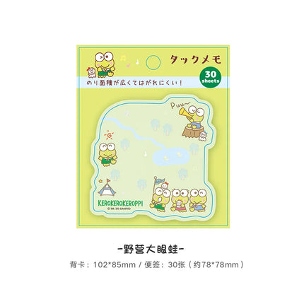 Kitty Keroppi Melody Kuromi Memo Pad Sanrio Pochacco Sticky Notes Stationery Label Notepad Planner Sticker Post School Supplies