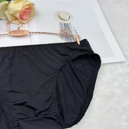 Ultra-Thin Silky Ice Silk Elastic Soft Close-Fitting Fabric Men's Daily Comfort  Underwear Breathable Briefs men underwear sexy