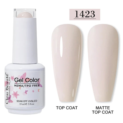 Clou Beaute 15ml HEMA TPO FREE Gel Nail Polish Vernis Semi Permanent UV Nail Art Varnish Lakiery Hybrydowe Manicure Gel Polish