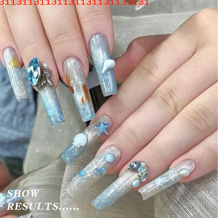 DIY Nail Art Blossom Gel Semi Permanent Soak Off Marble Gel Polish Varnish Quickly Blooming Nail Polish Bubble Ocean Wave Gel