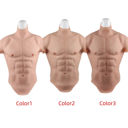 KnowU Muscle Suit Silicone Fake Chest Male Muscle for Cosplay Cross-dressing realistic Hunk silicone muscles