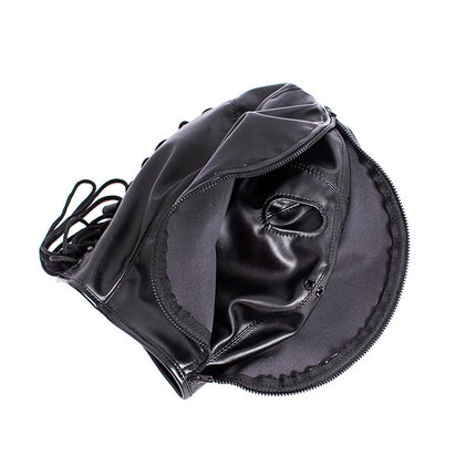 Unisex Intimate Bondage Collection with Adjustable Upper Body Harness Glove Hood Mask for Couple Opaque Binding Adult Sex Toys