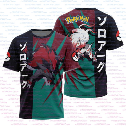 New Super Cute Figure Pokémon Anime 3D Printed Boys T-shirt Summer Men's Snorlax Squirtle Trend Loose Casual Short Sleeved Tops
