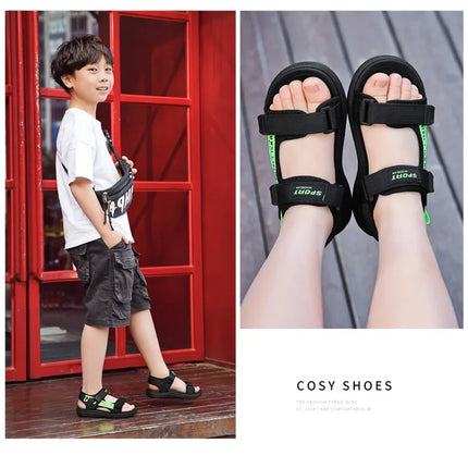 2026 Summer Kids Sandals Breathable Boys Sandals Soft Comfortable Children's Shoes Outdoor Beach Girls Lightweight Slippers