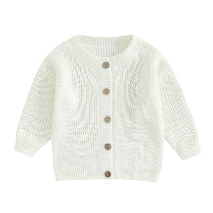 Baby Boys Girls Cardigan Autumn Spring Cotton Sweater Top Baby Children Clothing Boys Girls Knitted Sweater Kids Spring Wear