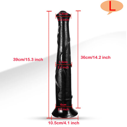 Extra Long Anal Plug Horse Dildos for Masturbating Vagina Anal Massager G-Spot Stimulator Butt Plug Adult Sex Toys for Women Men