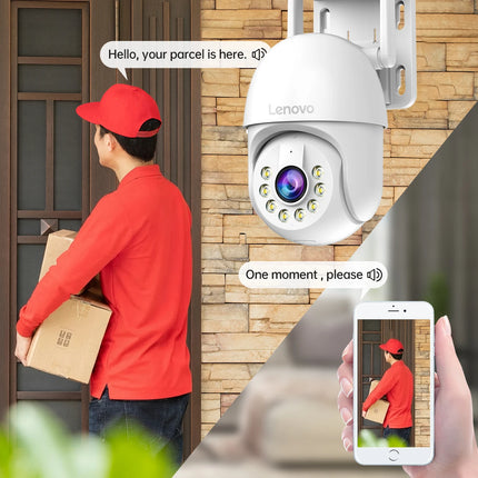 Lenovo 3K HD Wifi PTZ IP Camera Outdoor 5X Digital Zoom Auto Tracking ONVIF CCTV IP Camera Security Video Home Surveillance
