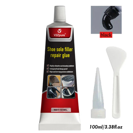 Shoe Repair Glue Kit White/Black Sole Waterproof Quick Drying Filling Repair Adhesive Wear-resistant Sealant Crack Repair Agent