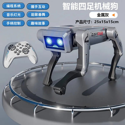 Intelligent AI remote control machine dog voice dialogue APP remote control programming singing and dancing children's toys