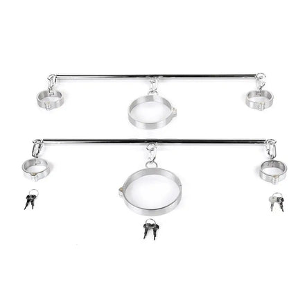Metal Handcuffs Foot Shackles for Restraint Bdsm Gay Bondage Collar Sex Toys Set Erotic Adult Intimate Games Couple Accessories