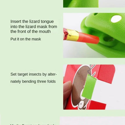 Funny Frog Mouth Tongue Table Game Greedy Snake Anole Lizards Play Competitive Parent-child Interactive Table Children's Toys