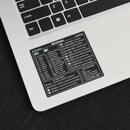New Computer Keyboard Shortcut Reference Sticker Adhesive for PC Laptop Macbook Desk PS Word Excel Clear Shortcut Key Stickers